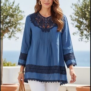 ❤️NWT Nanette Lapore Chambray Top (Size Medium) $99 Retail❤️